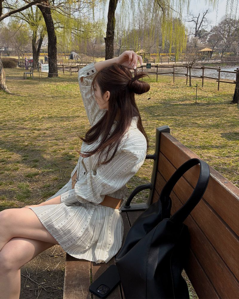 MAYBINS(メイビンス)の「Dune Shirt Mini Dress (With Belt)(Dresses)」