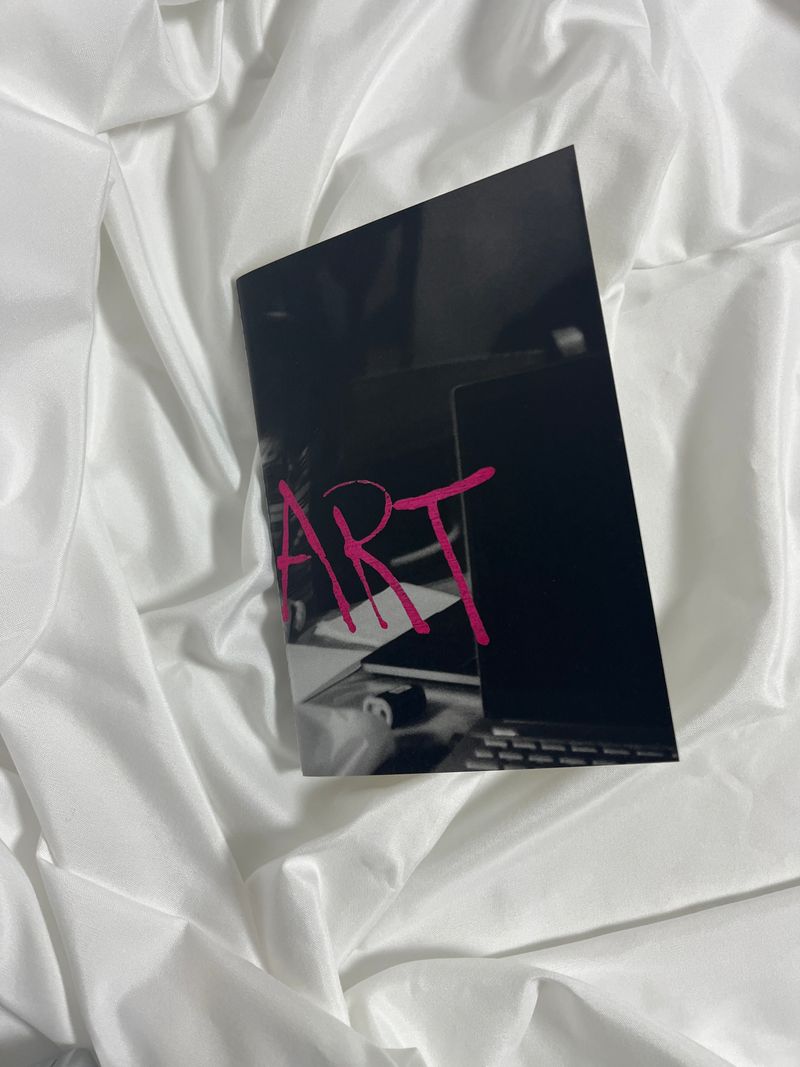  A6 NOTEBOOK - LIFE IS ART (stitch binding)