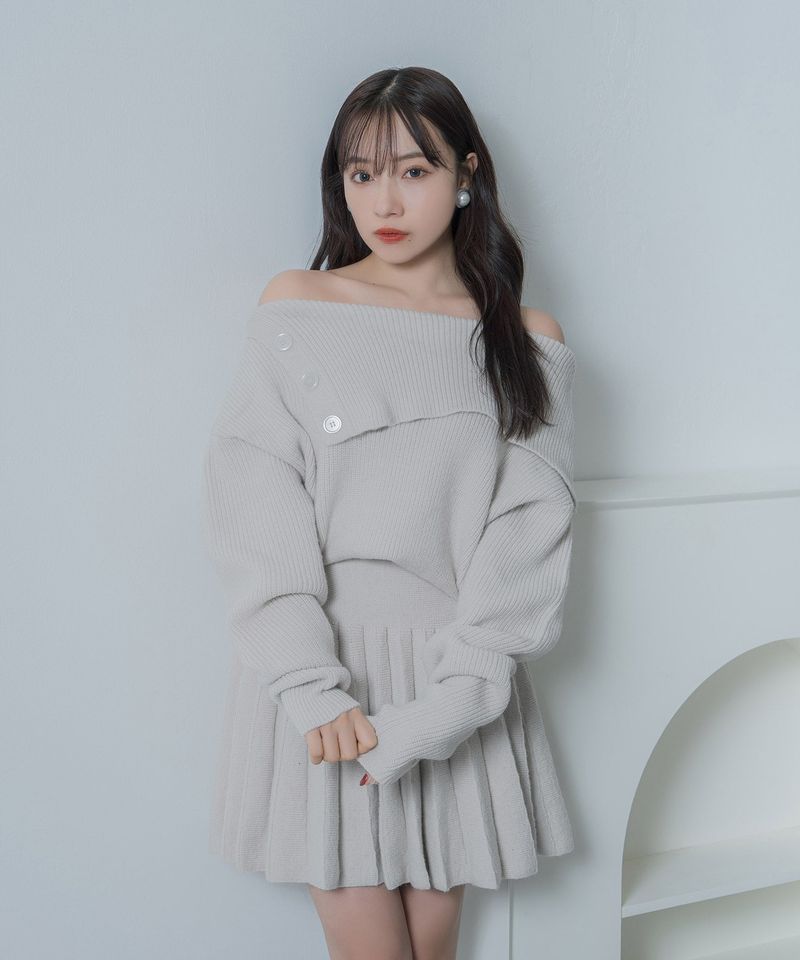ANDGEEBEE（アンジービー）の「プリーツニットワンピ（Dresses）」