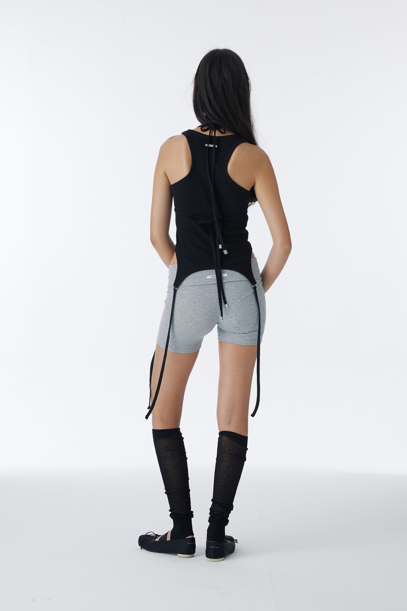 CORSET SHORT LEGGINGS (GRAY)