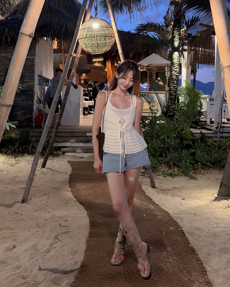 Kite denim short pants