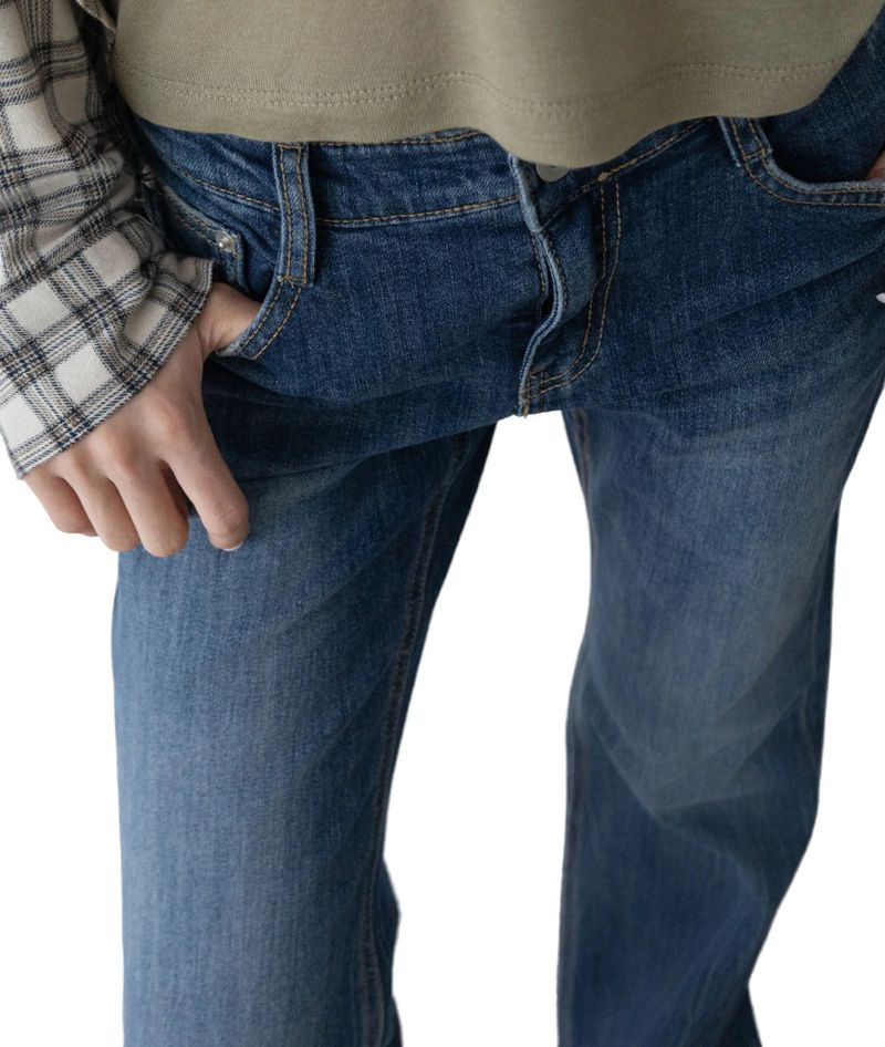 Meril Flap Pocket Low-Rise Bootcut Denim