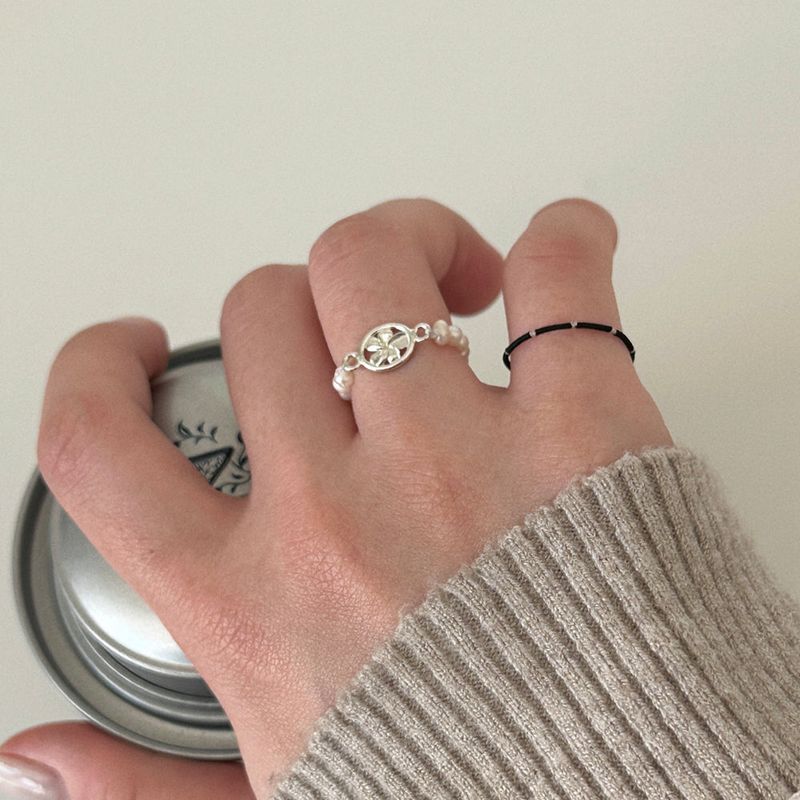 [CCNMADE] Plumeria Pearl Ring