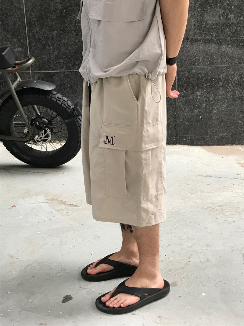LAUREL POLY BERMUDA HALF PANTS (4color)