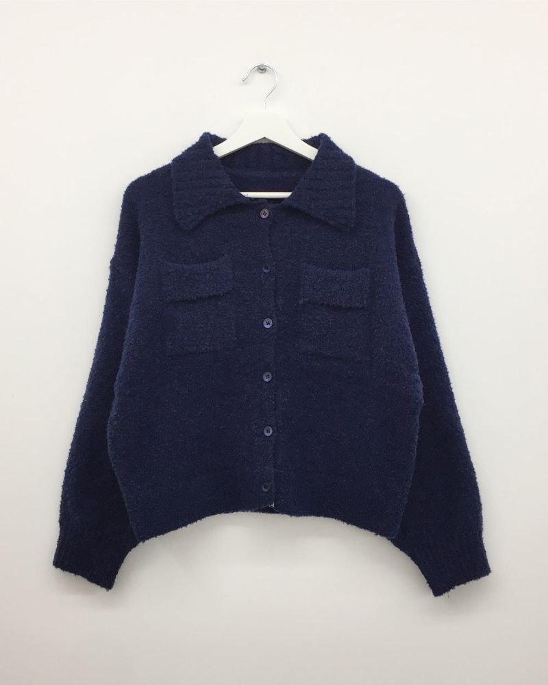 ディーンブークレカラーカーディガン (4 Colors)