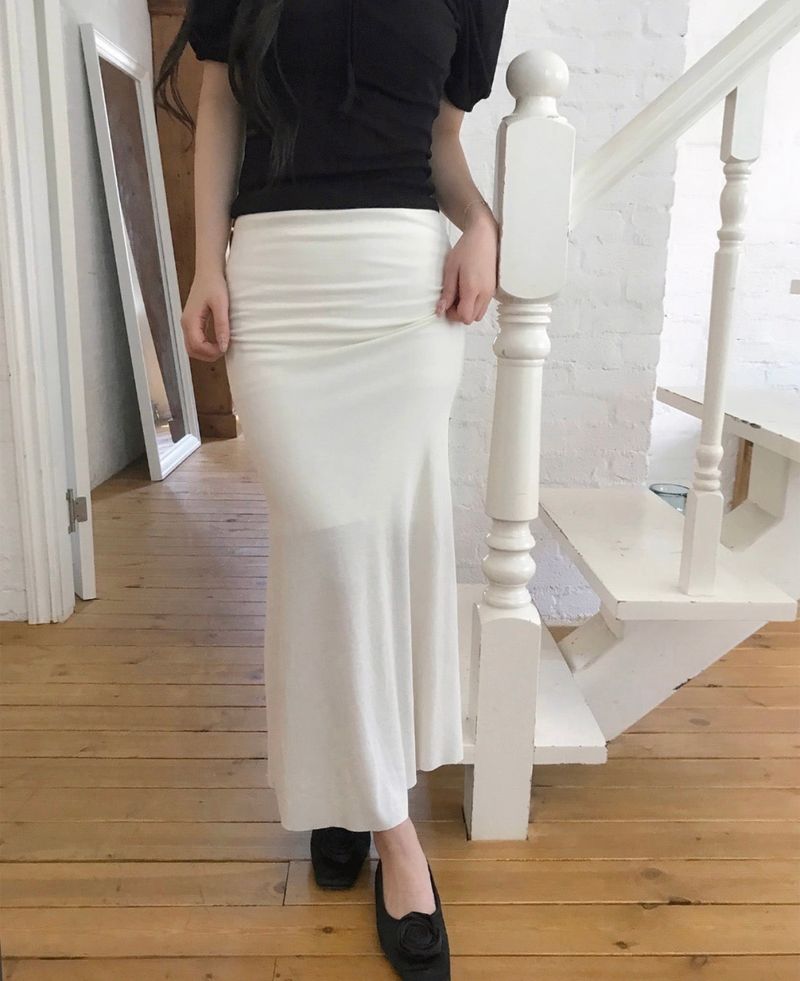 [ hip-up ] teatime mermaid tension long sk