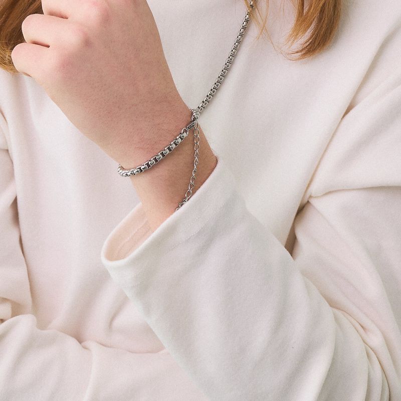 a stainless steel bracelet_CLEF I-DOL NO.1 BRC