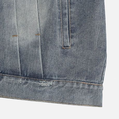 Wings Track Gradient Pinch Denim Jacket