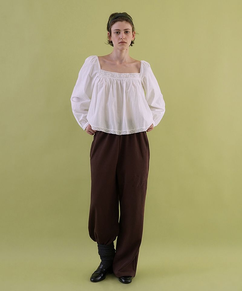 WITHOUTSUMMER（ウィズアウトサマー）の「Lettering sweat pants_brown（Pants）」