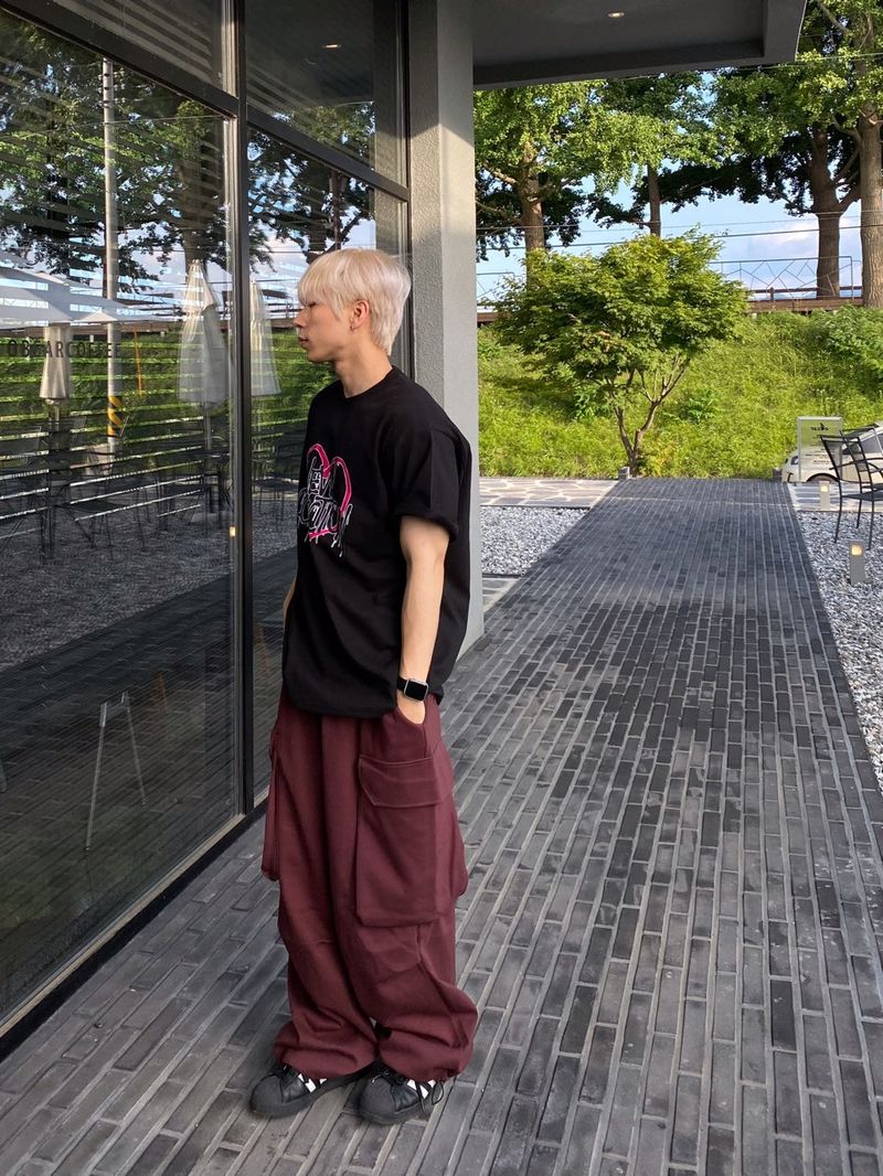 Happo Cargo Balloon Sweat pants 3C