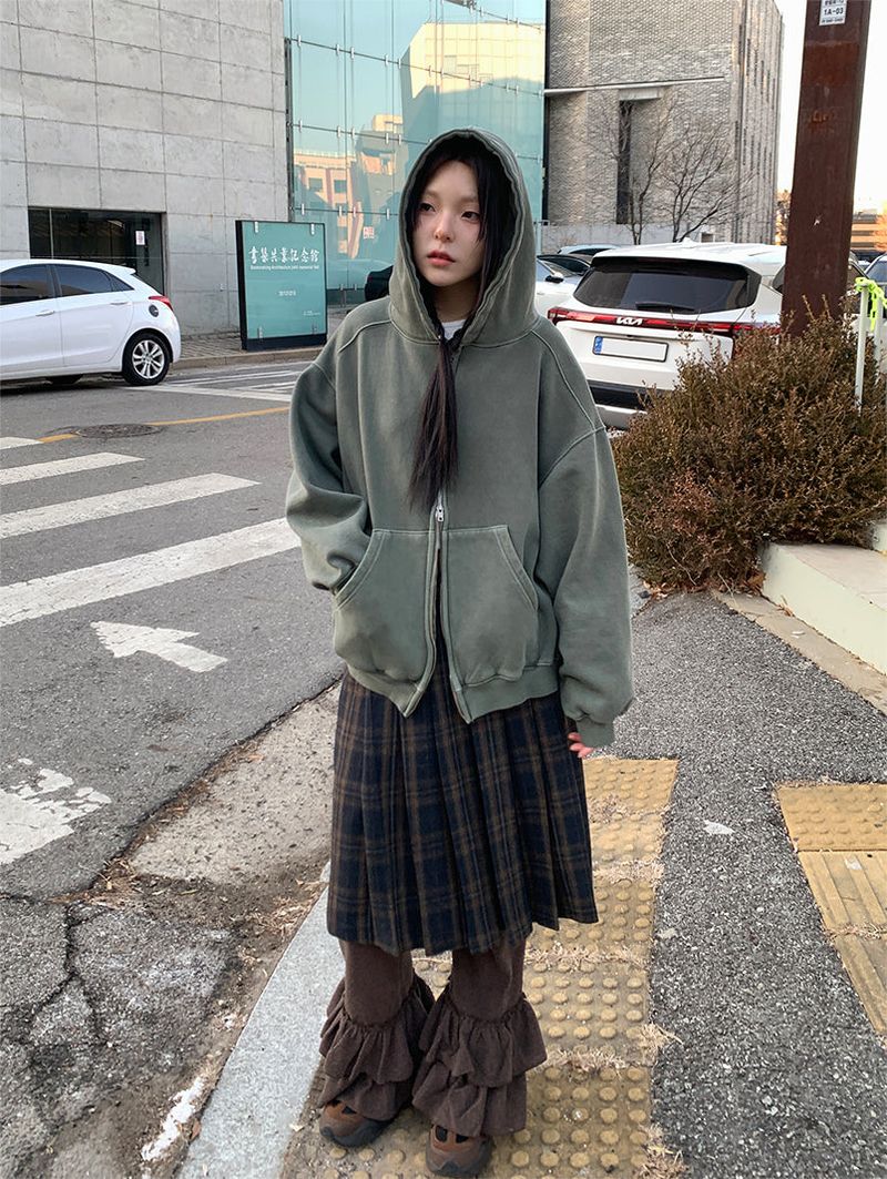 PIGMENT HOOD ZIP-UP (3C)