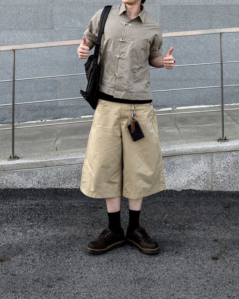 Varon Patch Strap Bermuda Pants