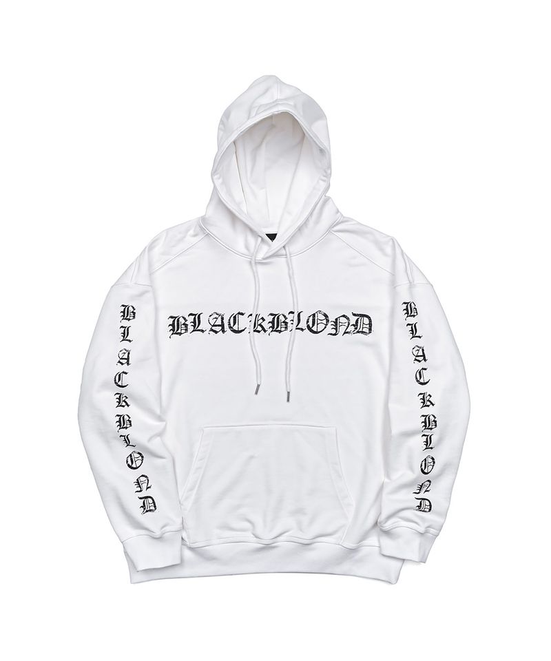 BLACKBLOND（ブラックブロンド）の「BBD Crushed Faith Hoodie (White)（Tops）」
