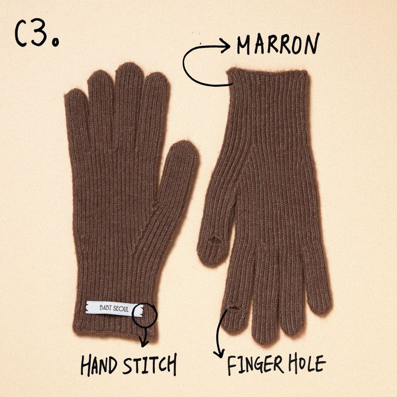 basic wool glove (6 color)