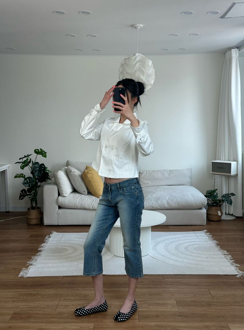 capri denim pants