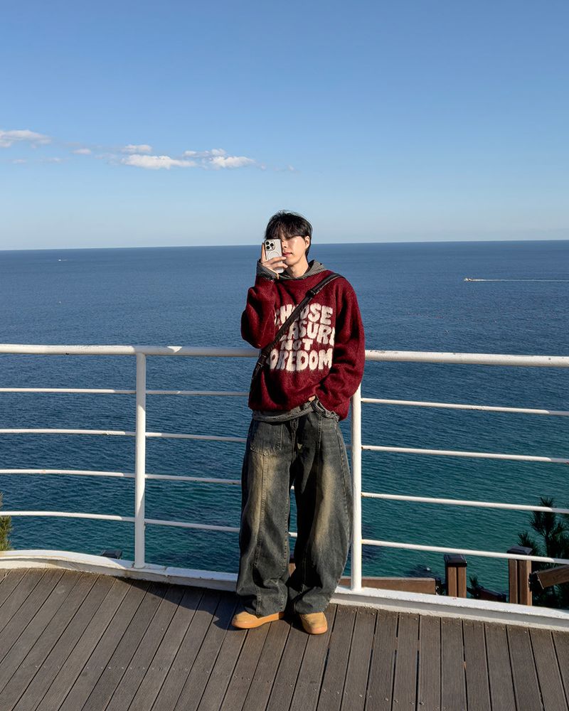 Ron layered stripe hoodie