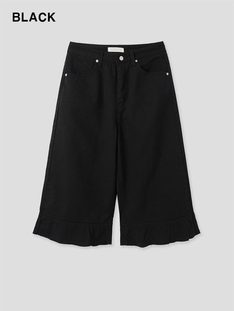 FRILL CAPRI PANTS (3C)