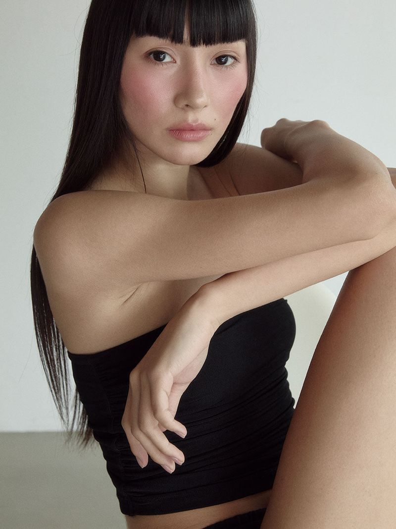 Wrinkle Tube Top_Black