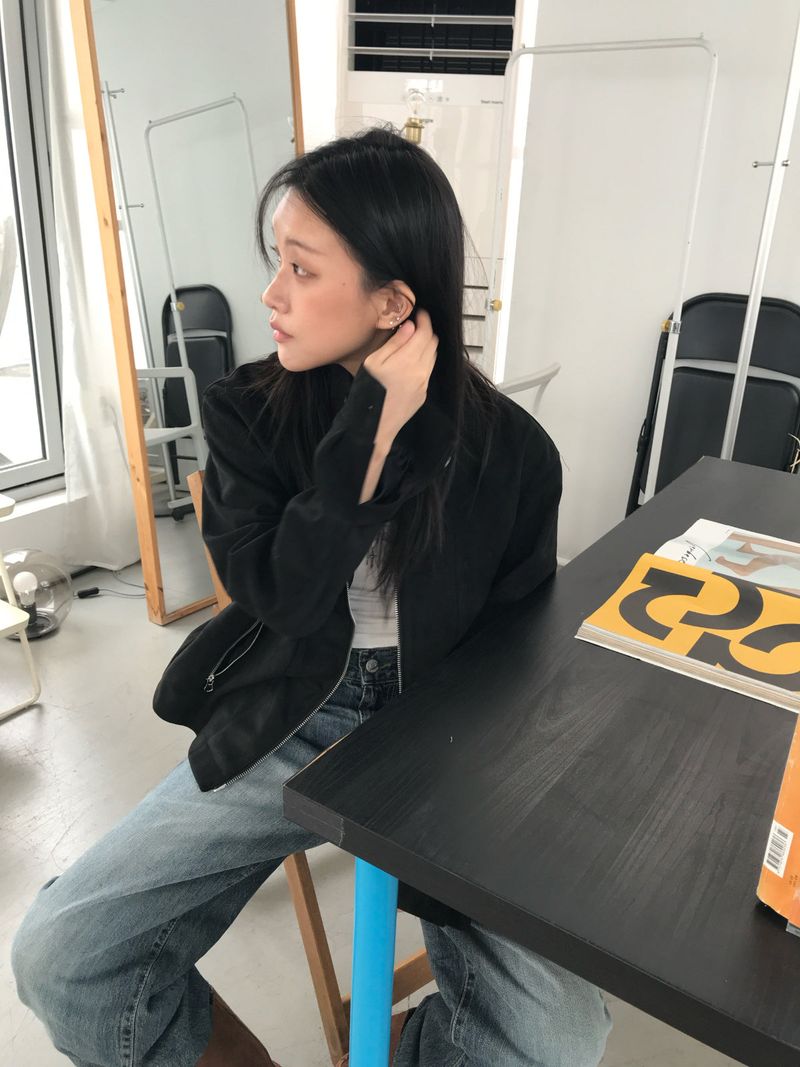 Suede harrington Jacket