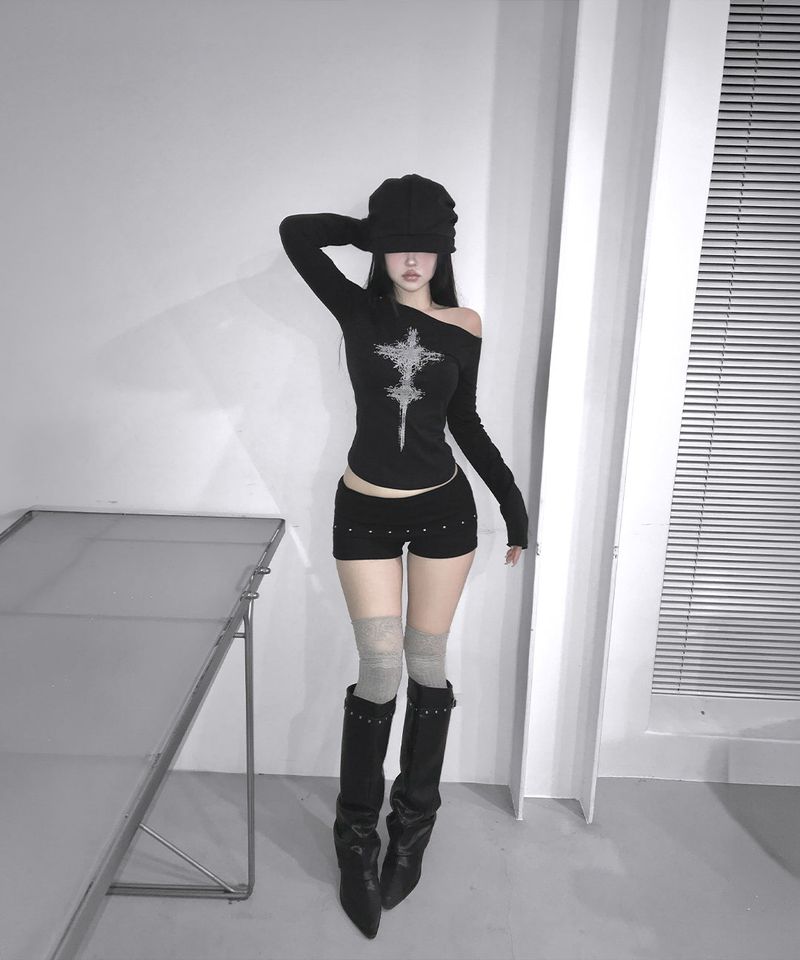 della cross off tee (2colors)