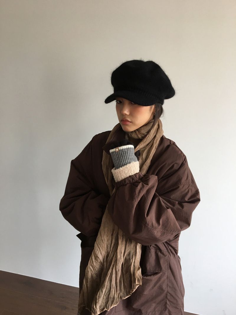 Angora Knit Beret (3color)