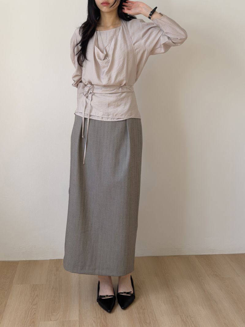 Borr Halterneck Bustier Blouse
