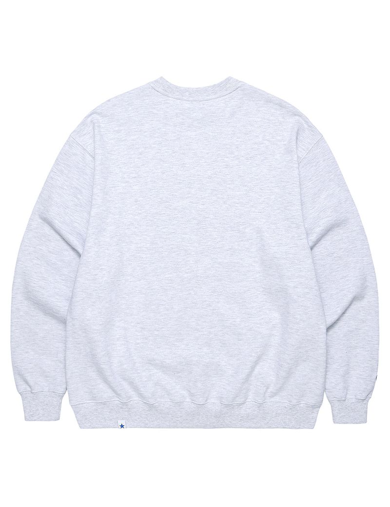 SERIF EMB SWEATSHIRT LIGHT GREY(CV2CFUM470A)