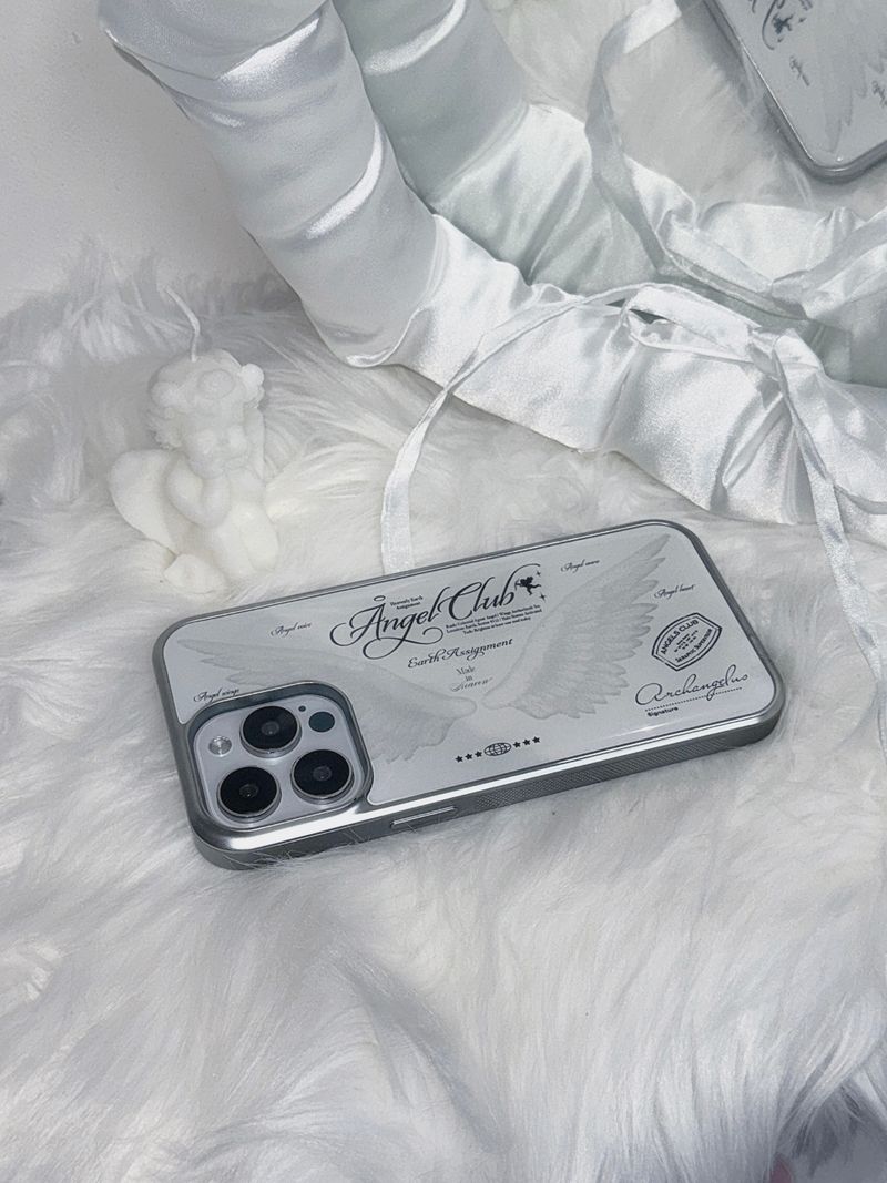 Angel Club Wing Bumper Case Silver