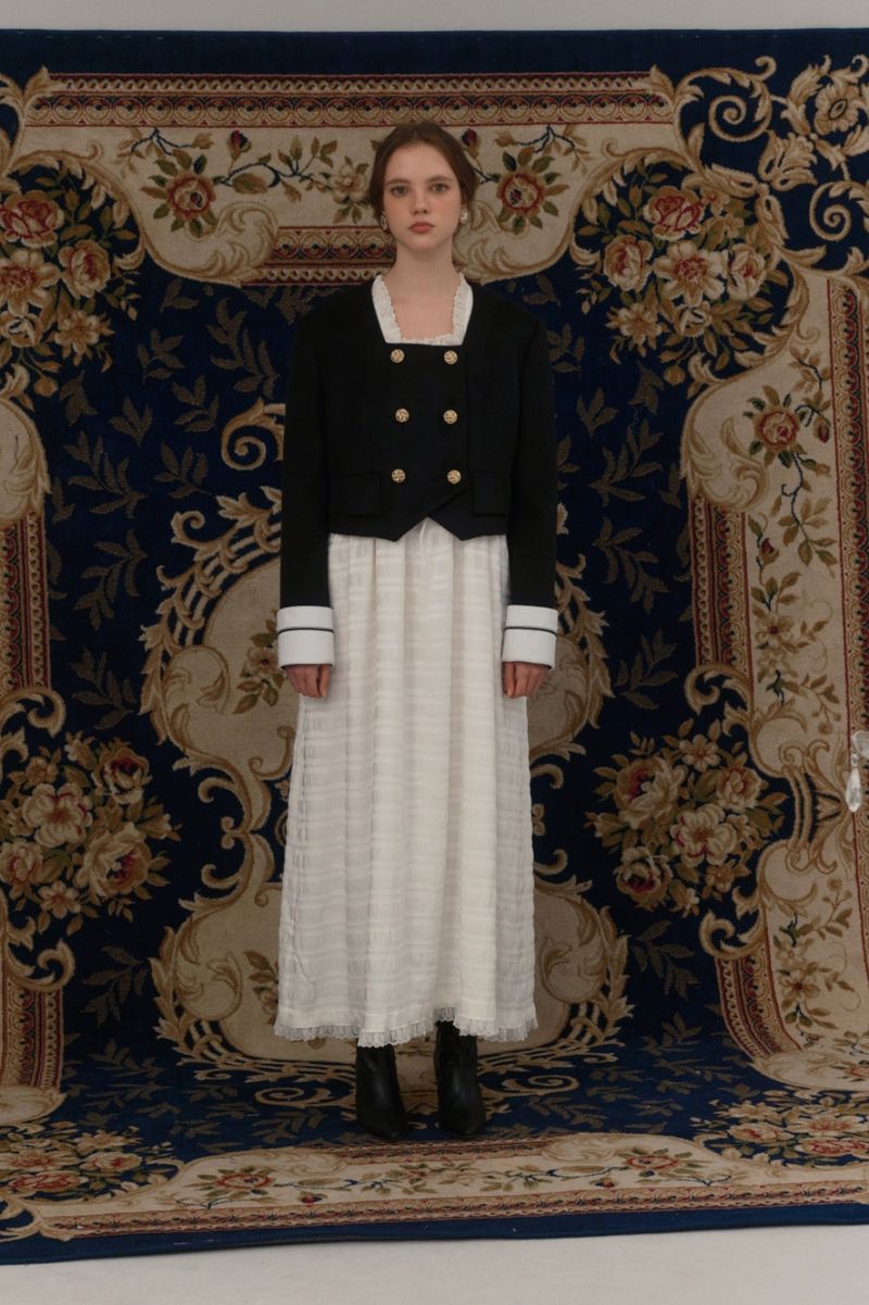 Square neck jacket