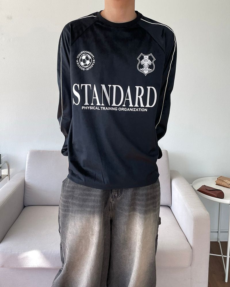 IDF（アイディーエフ）の「ベルベットサッカーロングスリーブドTシャツ（トップス）」