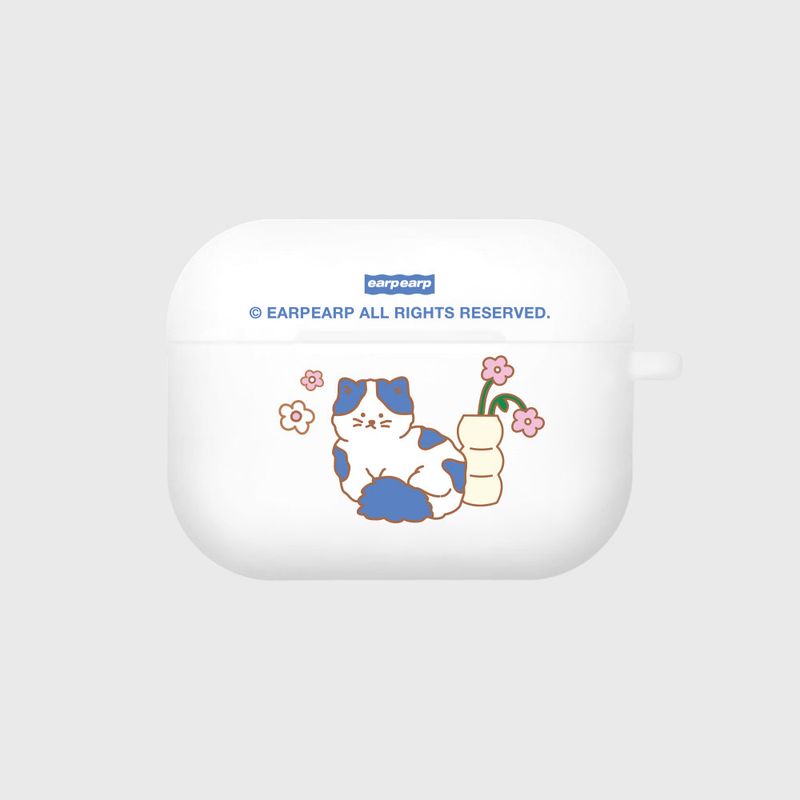 EARPEARP(アプアプ)の「FLOWER CAT-WHITE(AIR PODS PRO-COLOR JELLY)(Hats)」