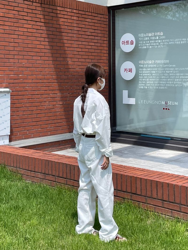 Salt white denim pants 