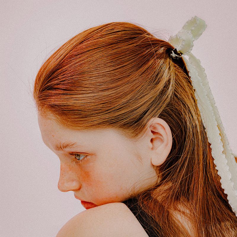 DOUBLE RIBBON HAIR PIN (IVORY)
