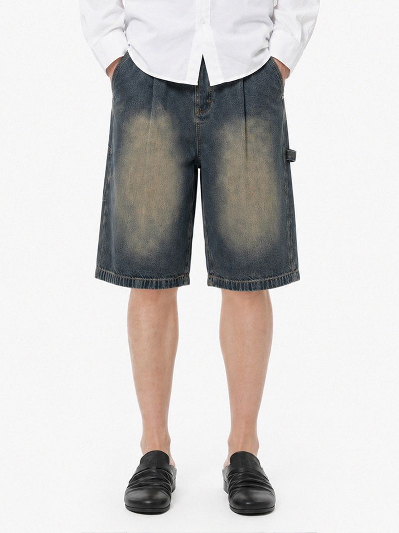 urban carpenter bermuda denim pants (muddy indigo)