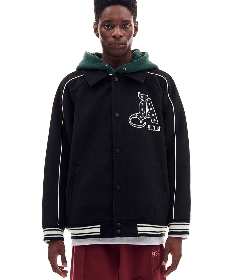 ARCHIVE BOLD(アーカイブボールド)の「AB STUD WOOL JACKET (BLACK)(Jackets/Outerwear)」