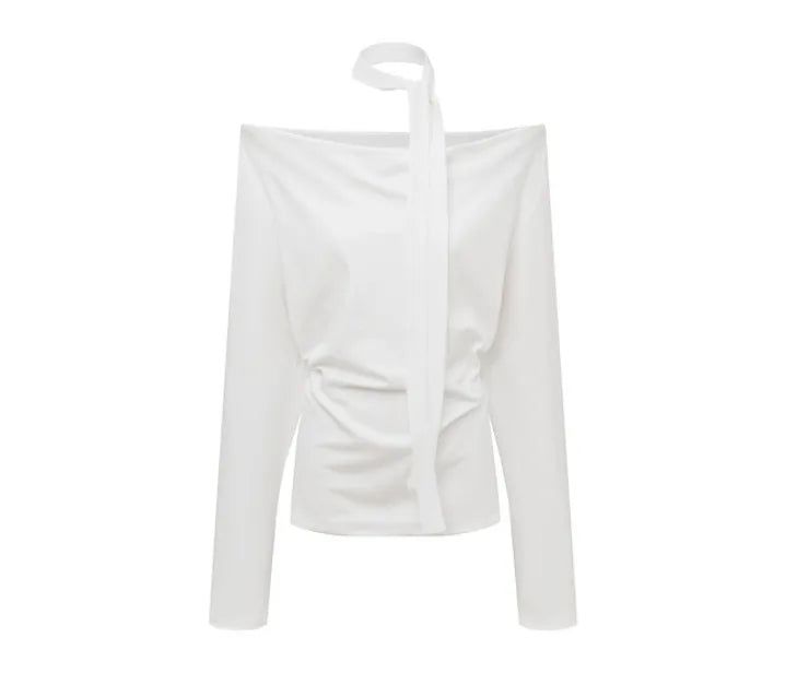 Drape Halter Scarf Top