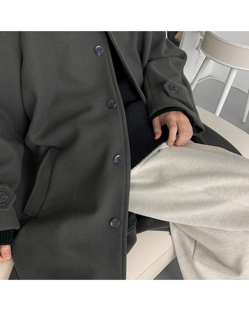 AZ Long Wool Hooded Coat (3 colors)