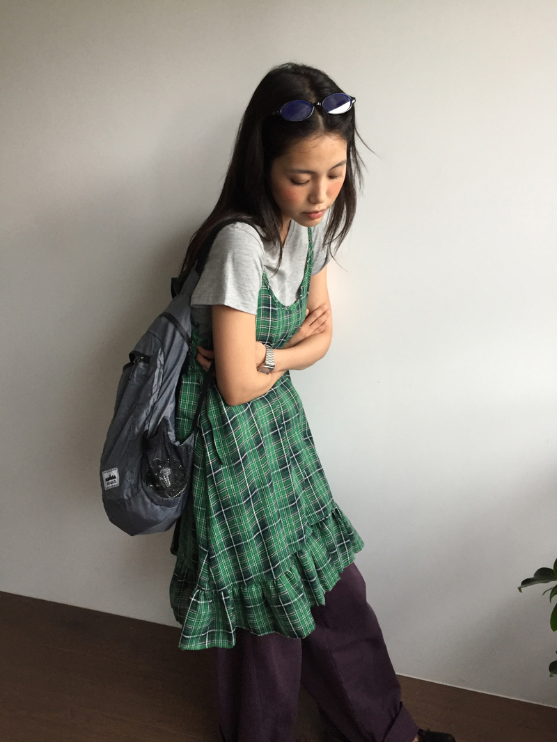 Tartan frill check dress (2color)