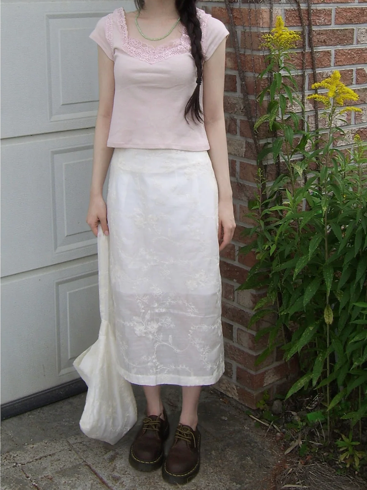 sequin lace skirt bag