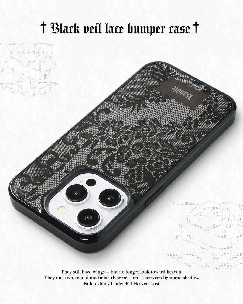 Black Veil Lace Bumper Case