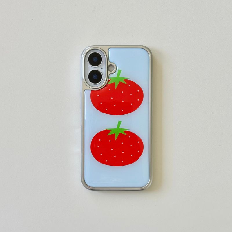 SUMMER TOMATO Silver Epoxy Case