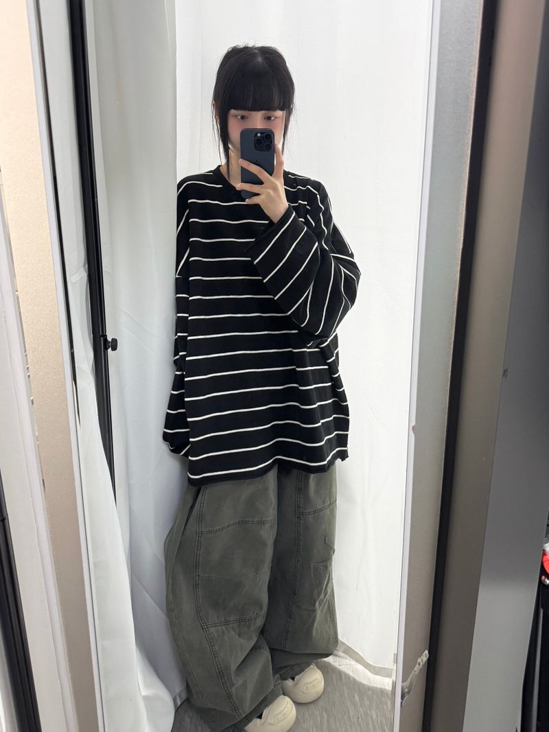 knee panel big balloon pants