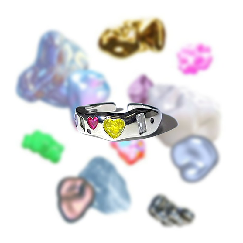 3amgang（スリーエイエムギャング）の「[I-DLE Soyeon] Silver gemstone ring_1（Accessories）」