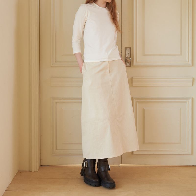 CORCA（コルカ）の「A Line Skirt Ivory（Skirts）」