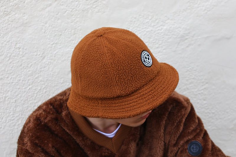 NUVOLINO FLEECE BUCKET HAT [BROWN]