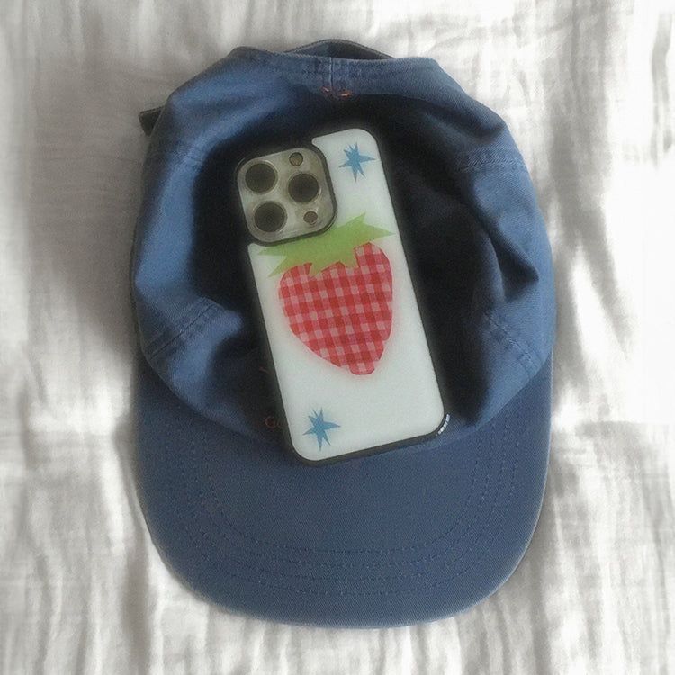 ストロベリーガラスバンパーケース ( White )
