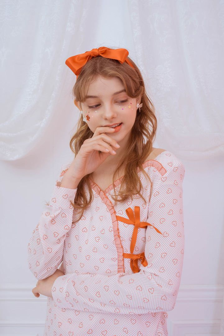 heart ribbon onepiece