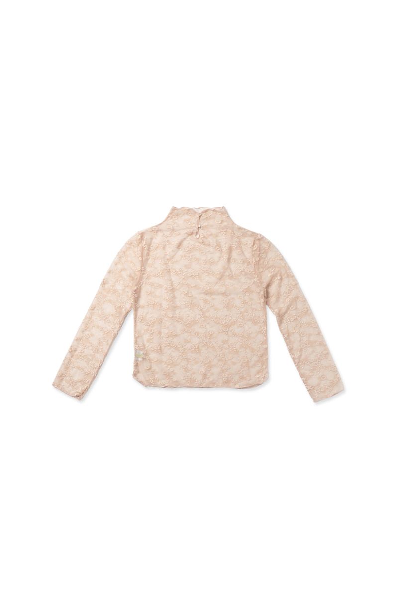 Layered lace blouse_pink