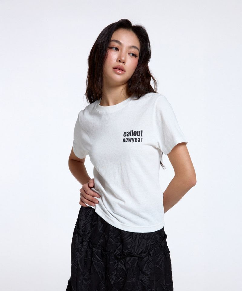 CALLOUT STANDARD TEE/ WHITE