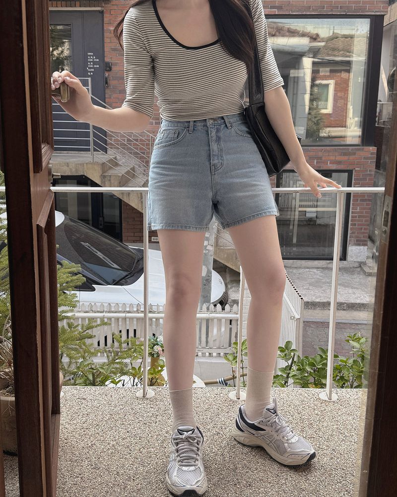 Heru denim shorts
